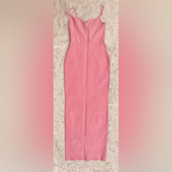 House of CB Fifi Fairy Pink Bandage Maxi Dress sz XL - Picture 7 of 12
